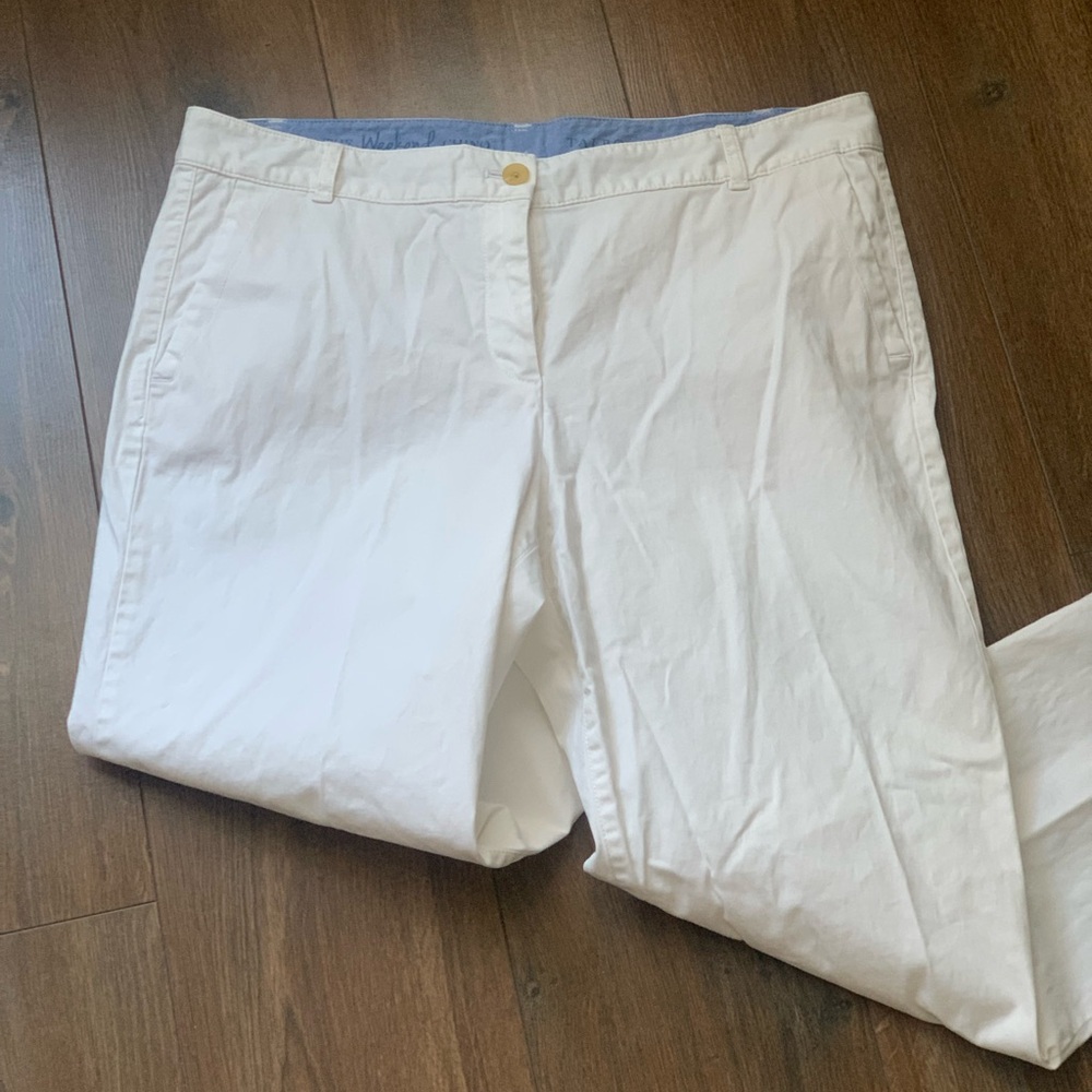 Talbots White Weekend Chino Pants
